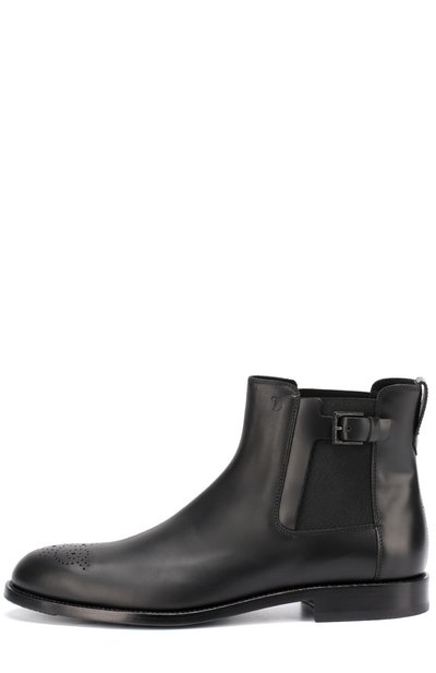 Кожаные челси с декоративной пряжкой и брогированием TOD’S, арт. XXM0XR0Q660PLSB999, фото 3