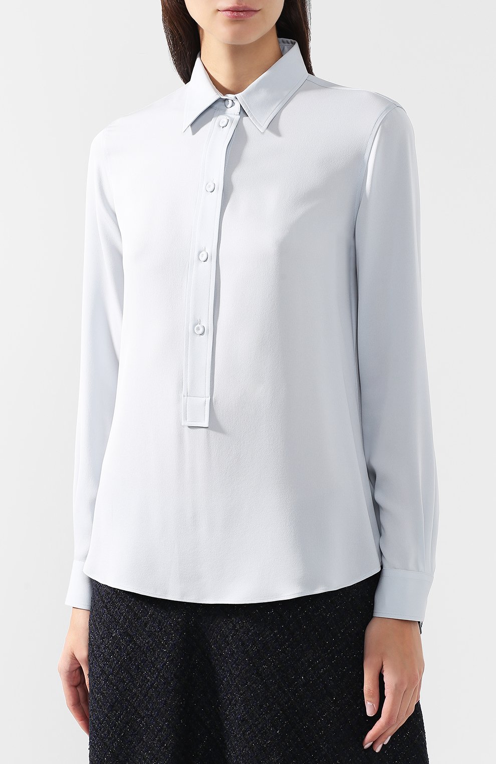 Однотонная шелковая блуза GIORGIO ARMANI, арт. 8WHCCZ04/TZ120, фото 3