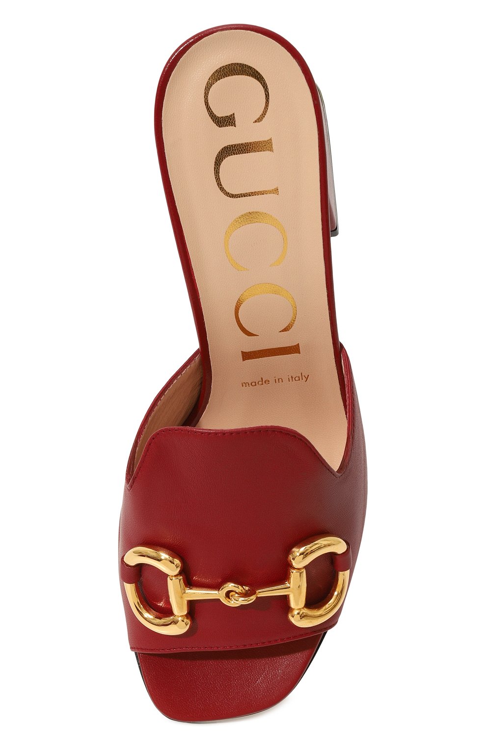 Кожаные мюли horsebit GUCCI, арт. 655412 BKO00, фото 6