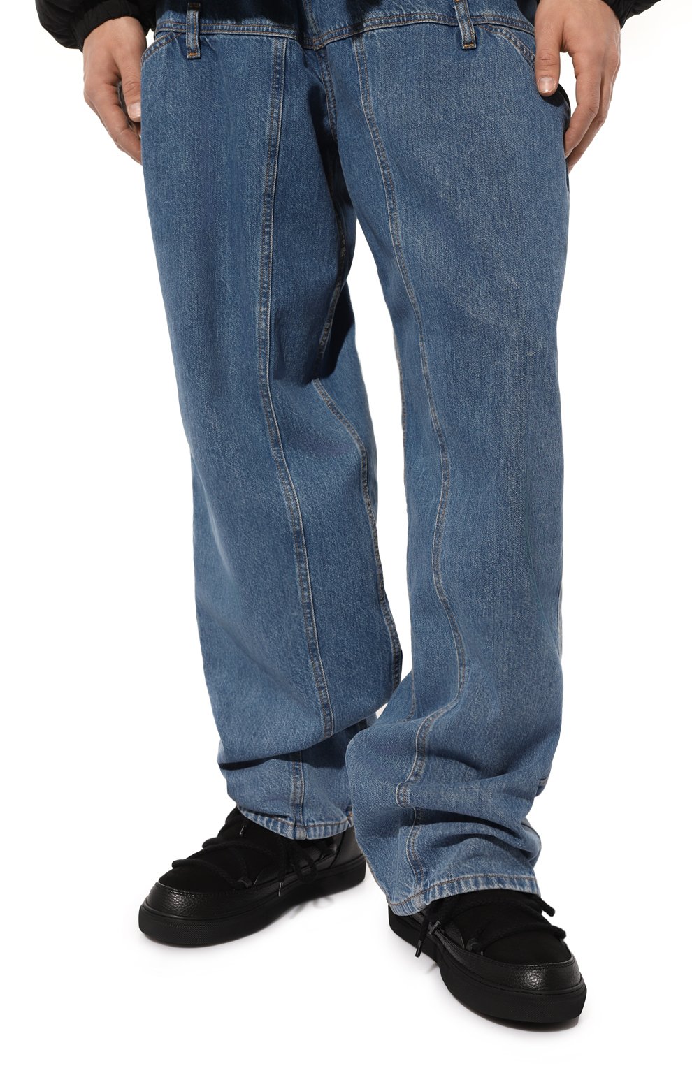 Замшевые сапоги classic INUIKII черного цвета по цене 36950 руб., арт. 55102-001, фото 3 Замшевые сапоги classic INUIKII, арт. 55102-001, фото 3