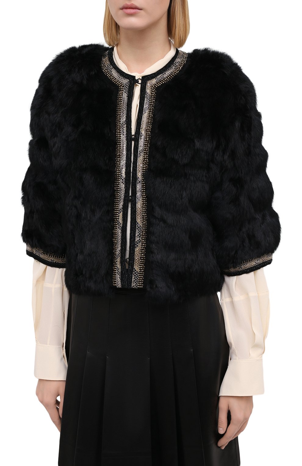 Шуба из меха кролика BLUGIRL, арт. 02525, фото 3