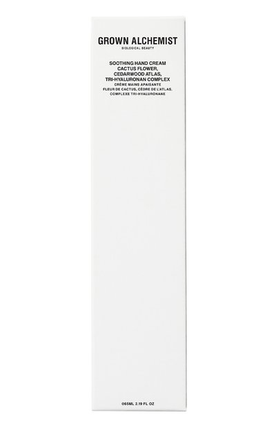 Успокаивающий крем для рук «цветы кактуса, кедр и комплекс tri-hyaluronan» (65ml) GROWN ALCHEMIST, арт. GA00753, фото 3
