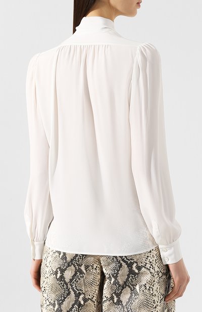 Блузка PHILOSOPHY DI LORENZO SERAFINI белого цвета по цене 47750 руб., арт. A0202/2116, фото 4 Блузка PHILOSOPHY DI LORENZO SERAFINI, арт. A0202/2116, фото 4