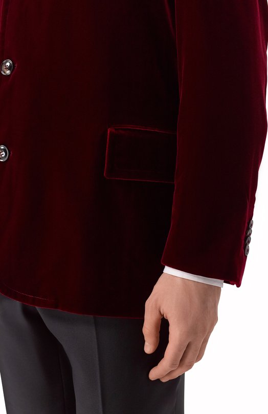 Бархатный пиджак Giorgio Armani GM002546/TE10046 Бордовый  GM002546/TE10046 Фото 5