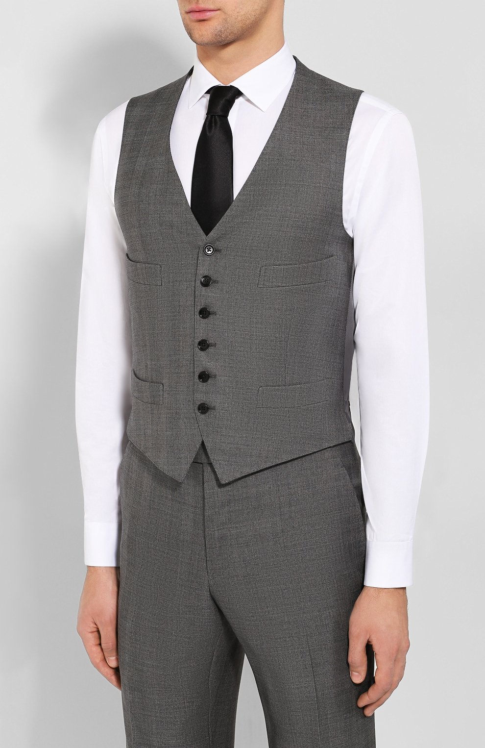 Костюм-тройка из смеси шерсти и шелка TOM FORD, арт. 644R19/31AL43, фото 4