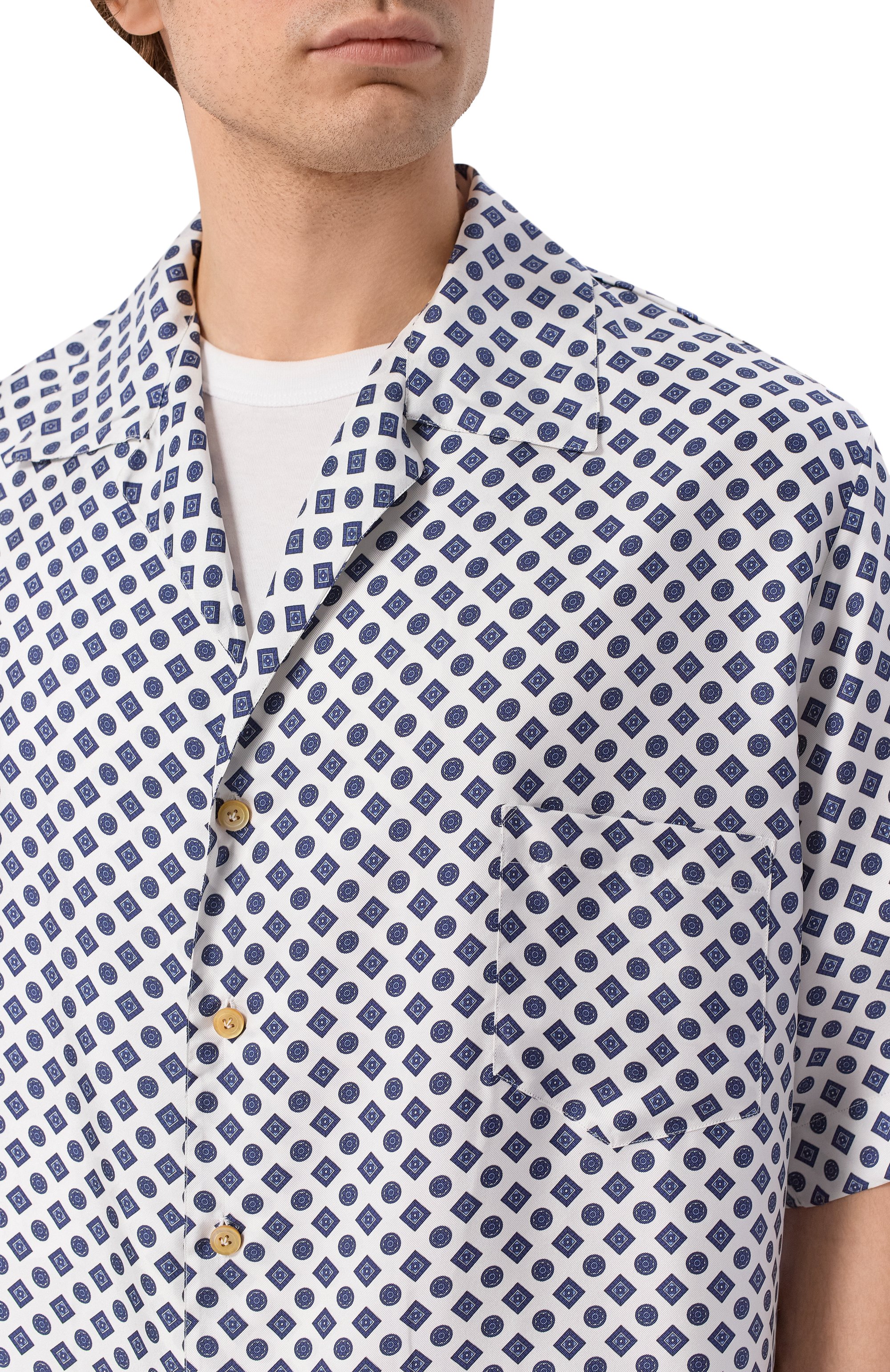 Шелковая рубашка KITON, арт. UMC028H09721, фото 5