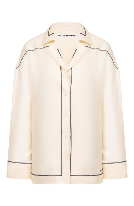 Шелковая рубашка Alexander Wang 1WC3251137 Кремовый 1WC3251137