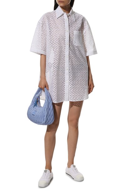 Текстильные кеды MIU MIU, арт. 5E712D-H39-F0009-005, фото 2