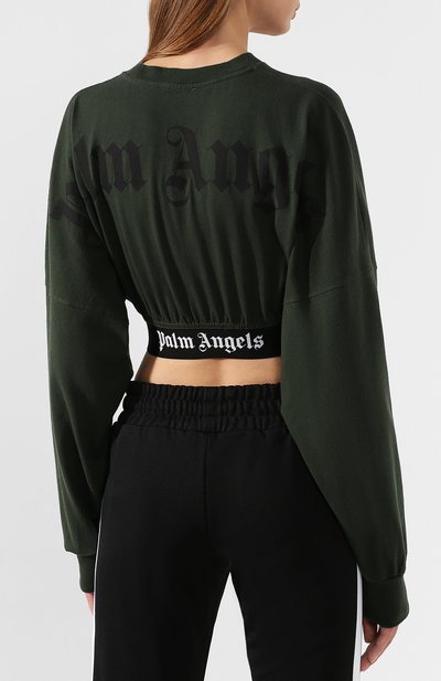 Хлопковый топ PALM ANGELS, арт. PWAB003E194130024010, фото 4