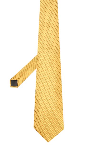 Шелковый галстук CANALI желтого цвета по цене 13250 руб., арт. 18/HJ02611, фото 2 Шелковый галстук CANALI, арт. 18/HJ02611, фото 2