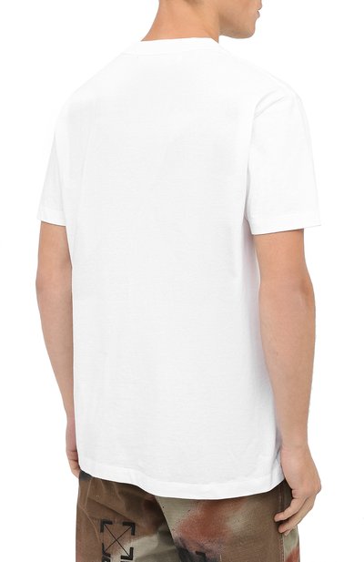 Хлопковая футболка OFF-WHITE, арт. 0MAA027F20FAB0140101, фото 4