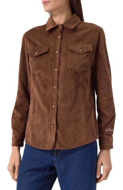 Вельветовая рубашка MC2 SAINT BARTH, арт. DEER/01755G, фото 3