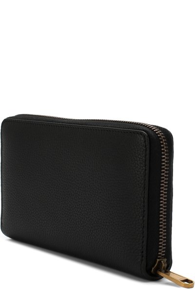 Кожаное портмоне на молнии с отделениями для кредитных карт и монет GUCCI,  арт. 496317/0GCAT, фото 2