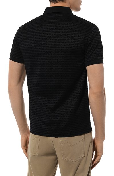 Поло из лиоцелла и хлопка EMPORIO ARMANI, арт. 6D1F79/1J0SZ, фото 4