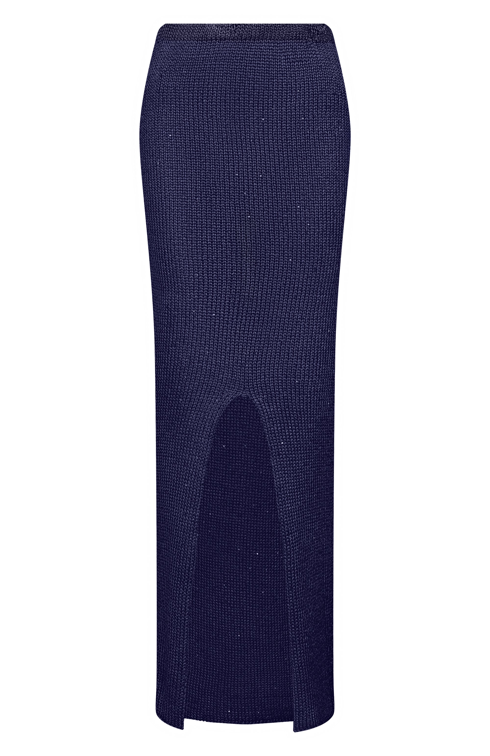 Шелковая юбка PARAMIDONNA синего цвета по цене 44400 руб., арт. SS25SKBNBL-1, фото 1 Шелковая юбка PARAMIDONNA, арт. SS25SKBNBL-1, фото 1