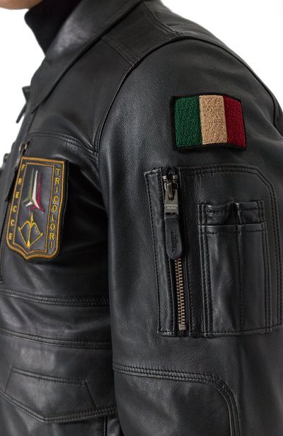 Кожаный бомбер AERONAUTICA MILITARE, арт. 251PN5046PL265, фото 5