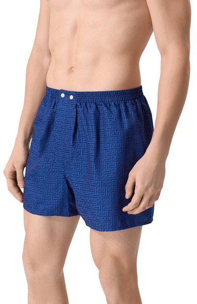 Хлопковые боксеры DEREK ROSE темно-синего цвета по цене 9980 руб., арт. 6000-PARI027_2, фото 2 Хлопковые боксеры DEREK ROSE, арт. 6000-PARI027_2, фото 2