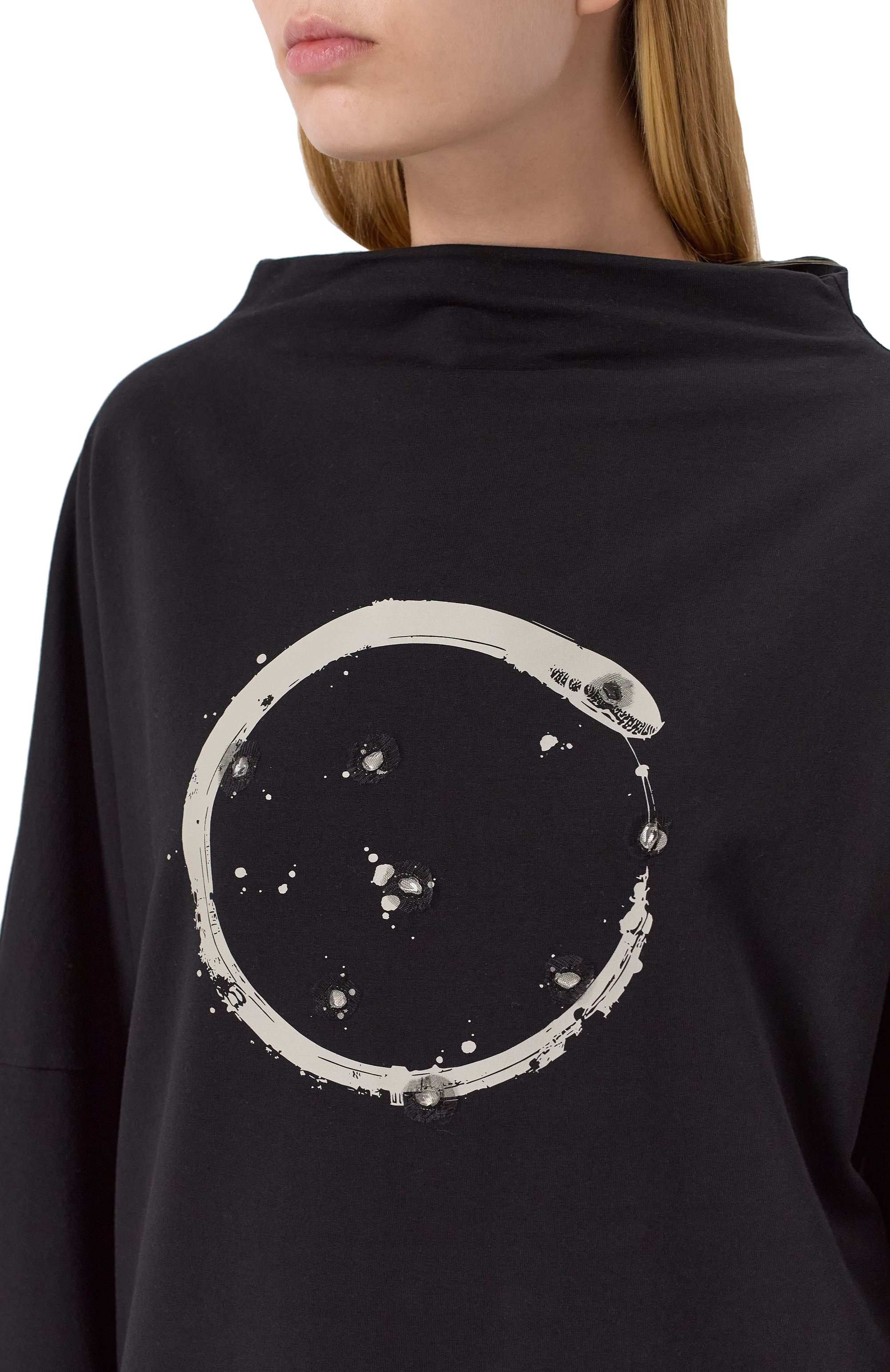 Хлопковый свитшот MIDGARD PARIS черного цвета по цене 31000 руб., арт. SW1101-FR-BK, фото 5 Хлопковый свитшот MIDGARD PARIS, арт. SW1101-FR-BK, фото 5