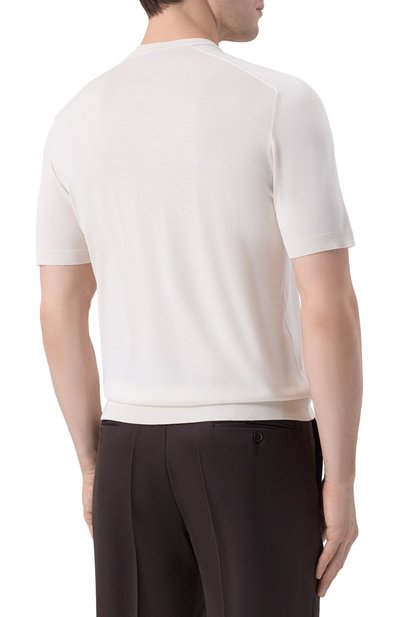 Шелковый джемпер COLOMBO кремового цвета по цене 99500 руб., арт. MA04863/4-120AN, фото 4 Шелковый джемпер COLOMBO, арт. MA04863/4-120AN, фото 4