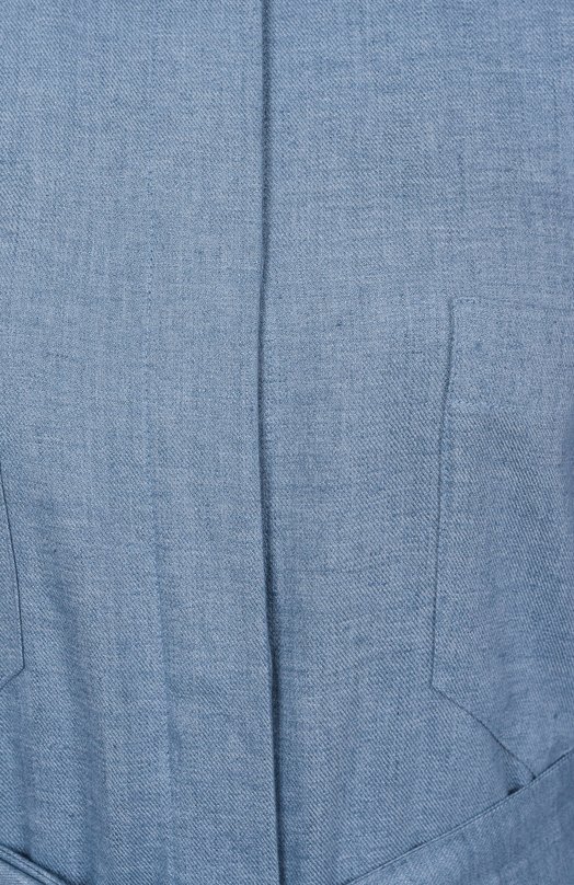Льняное платье Kiton D57347H0921602 Голубой  D57347H0921602 Фото 6