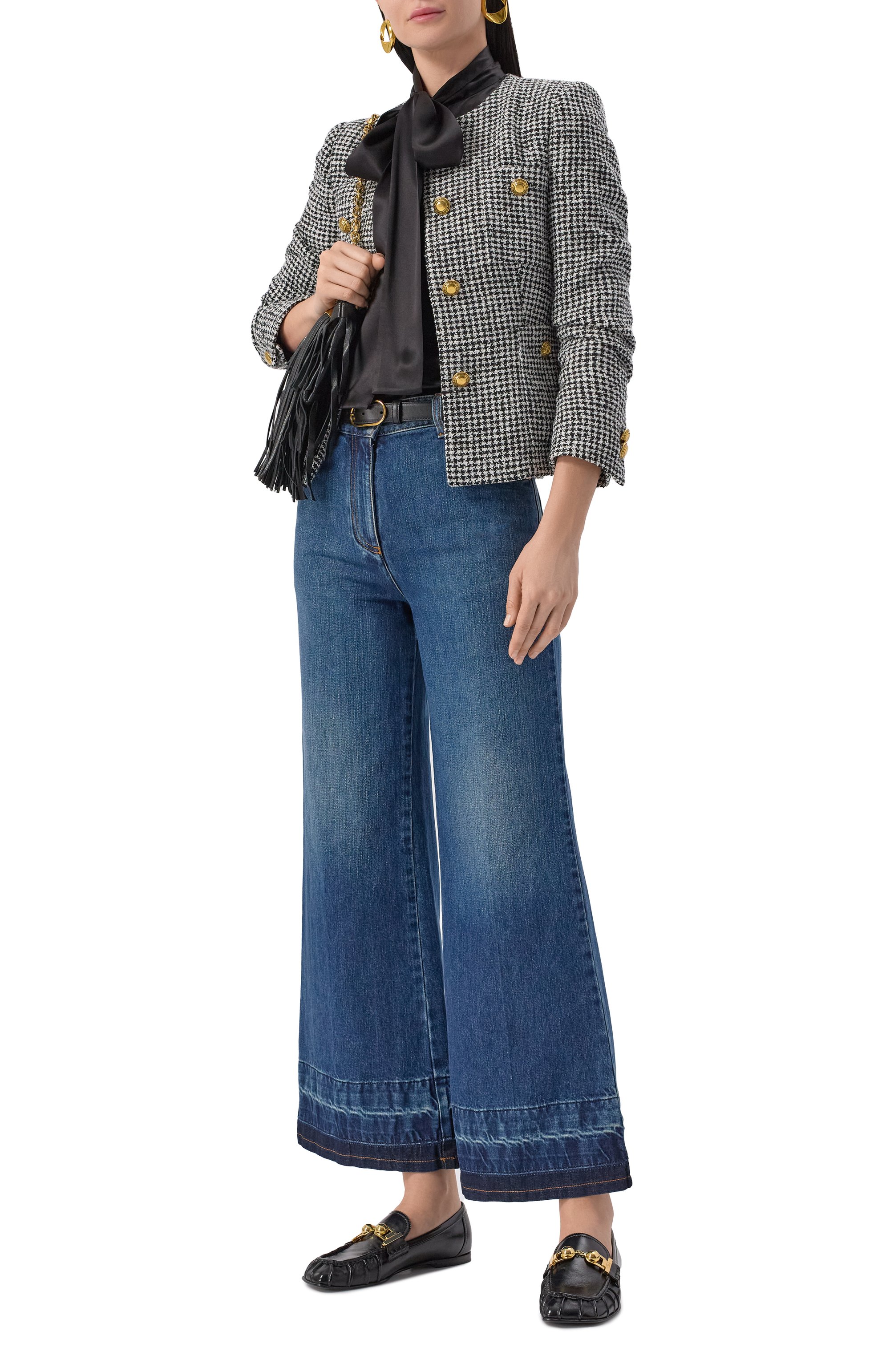 Кожаные лоферы miles CHLOÉ черного цвета по цене 116000 руб., арт. CHC25S08LQP, фото 2 Кожаные лоферы miles CHLOÉ, арт. CHC25S08LQP, фото 2