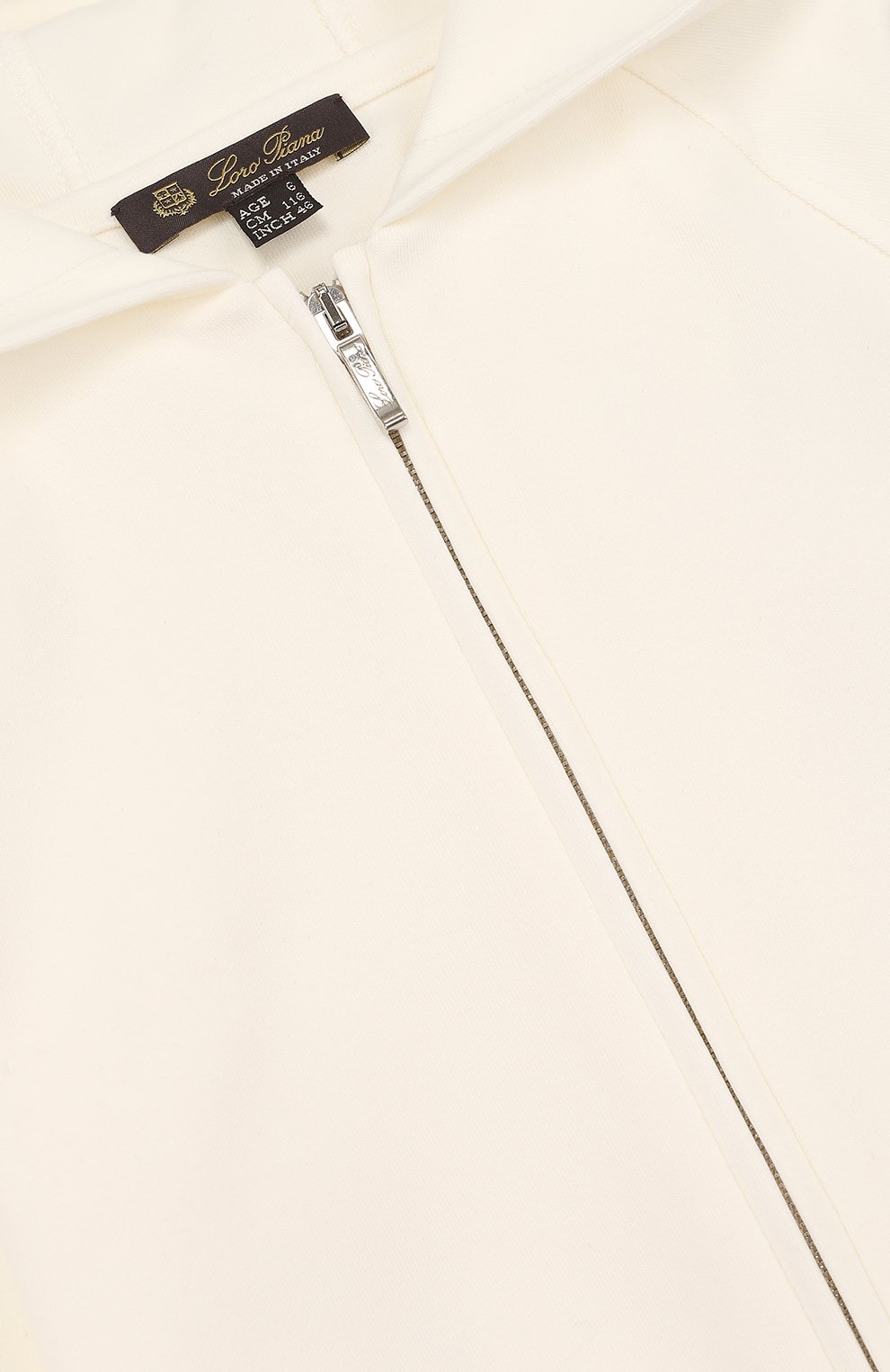 Хлопковый кардиган на молнии с капюшоном LORO PIANA, арт. FAI1208, фото 3