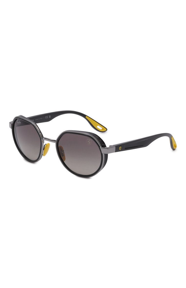 Женские солнцезащитные очки RAY-BAN черного цвета, арт. 3703M-F03011 | Фото 1 (Региональные ограничения белый список (Axapta Mercury): Не проставлено; Нос: Не проставлено; Материал: Пластик, Металл; Тип очков: С/з; Кросс-КТ: С/з-унисекс; Очки форма: Круглые; Оптика Гендер: оптика-унисекс)