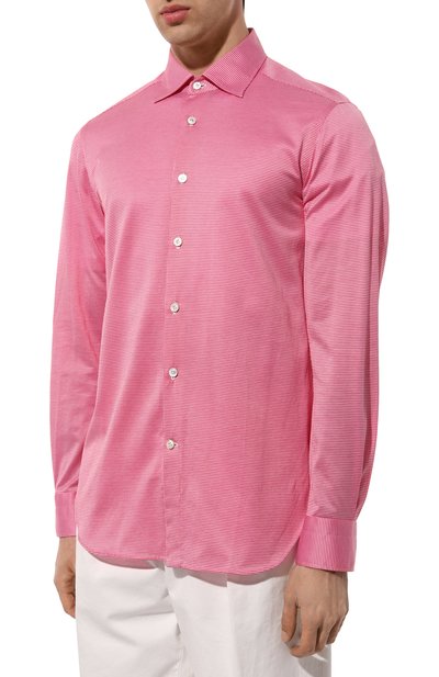 Хлопковая рубашка KITON, арт. UCIH06380, фото 3