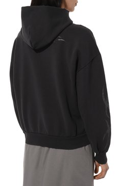 Женский хлопковая толстовка BALENCIAGA черного цвета, арт. 803264/TRVA4 | Фото 4 (Драгоценные камни: Проставлено; Материал сплава: Проставлено; Длина (для топов): Стандартные; Рукава: Длинные; Женское Кросс-КТ: Кардиган-одежда; Стили: Гранж; Материал внешний: Хлопок)