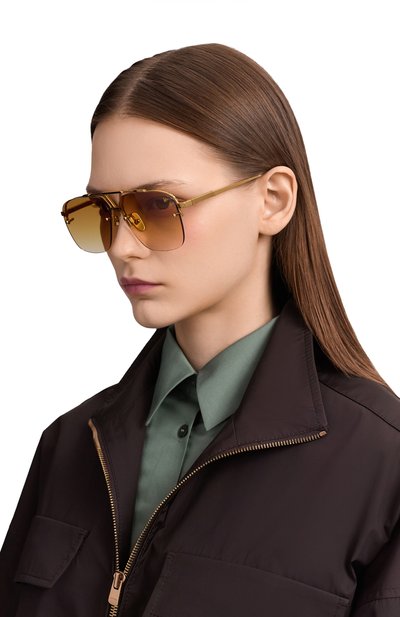 Солнцезащитные очки VINTAGE FRAMES, арт. FALC0N YELL0W G0LD/YELL0W BR0WN, фото 3