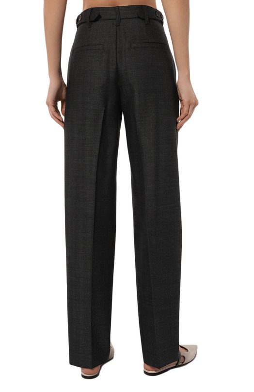 Шерстяные брюки Brunello Cucinelli MD595P8727 Серый  MD595P8727 Фото 4