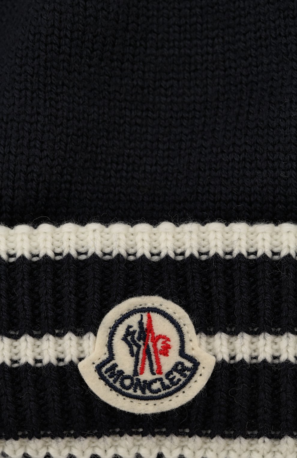 Шерстяная шапка с фактурным отворотом MONCLER ENFANT, арт. D2-951-99211-05-969BY, фото 3