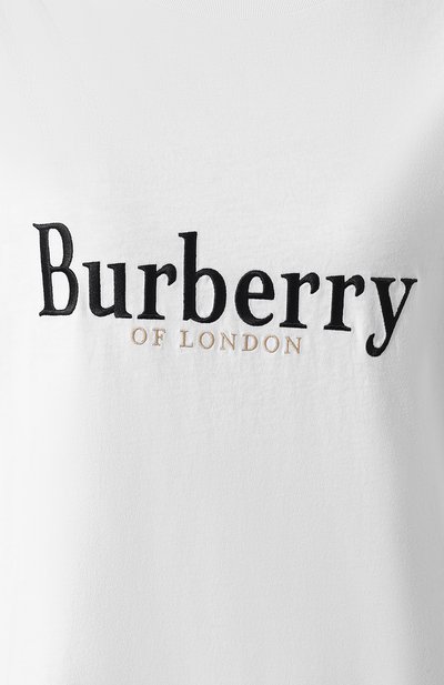 Хлопковая футболка BURBERRY, арт. 8005940, фото 5
