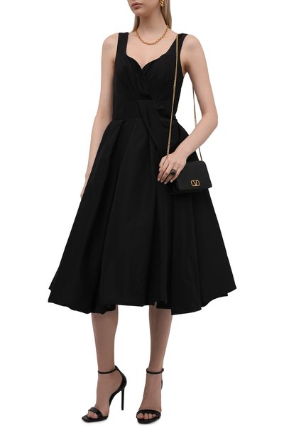 Платье из хлопка и шелка ALEXANDER MCQUEEN, арт. 643473/QEAA8, фото 2