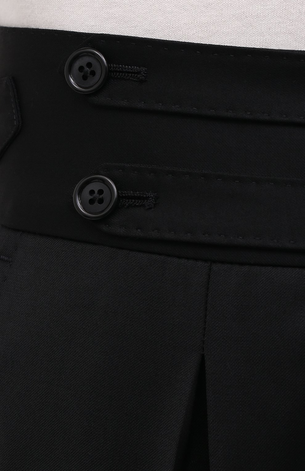 Шерстяные брюки DOLCE & GABBANA черного цвета по цене 85500 руб., арт. GWBRET/FUBFA, фото 5 Шерстяные брюки DOLCE & GABBANA, арт. GWBRET/FUBFA, фото 5