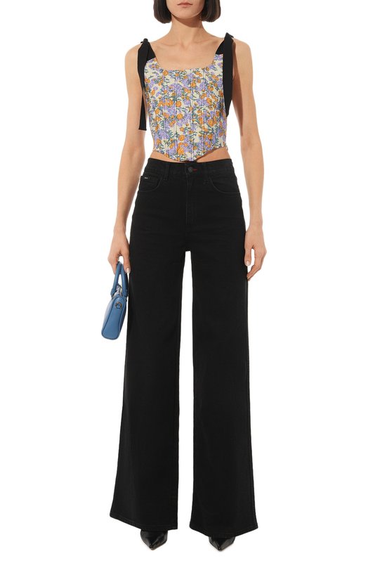 Хлопковый топ-корсет Lug Von Siga Разноцветный, фото 2