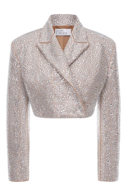 Женский жакет с отделкой стразами GIUSEPPE DI MORABITO, арт. 05FW2JA109FC 05432A