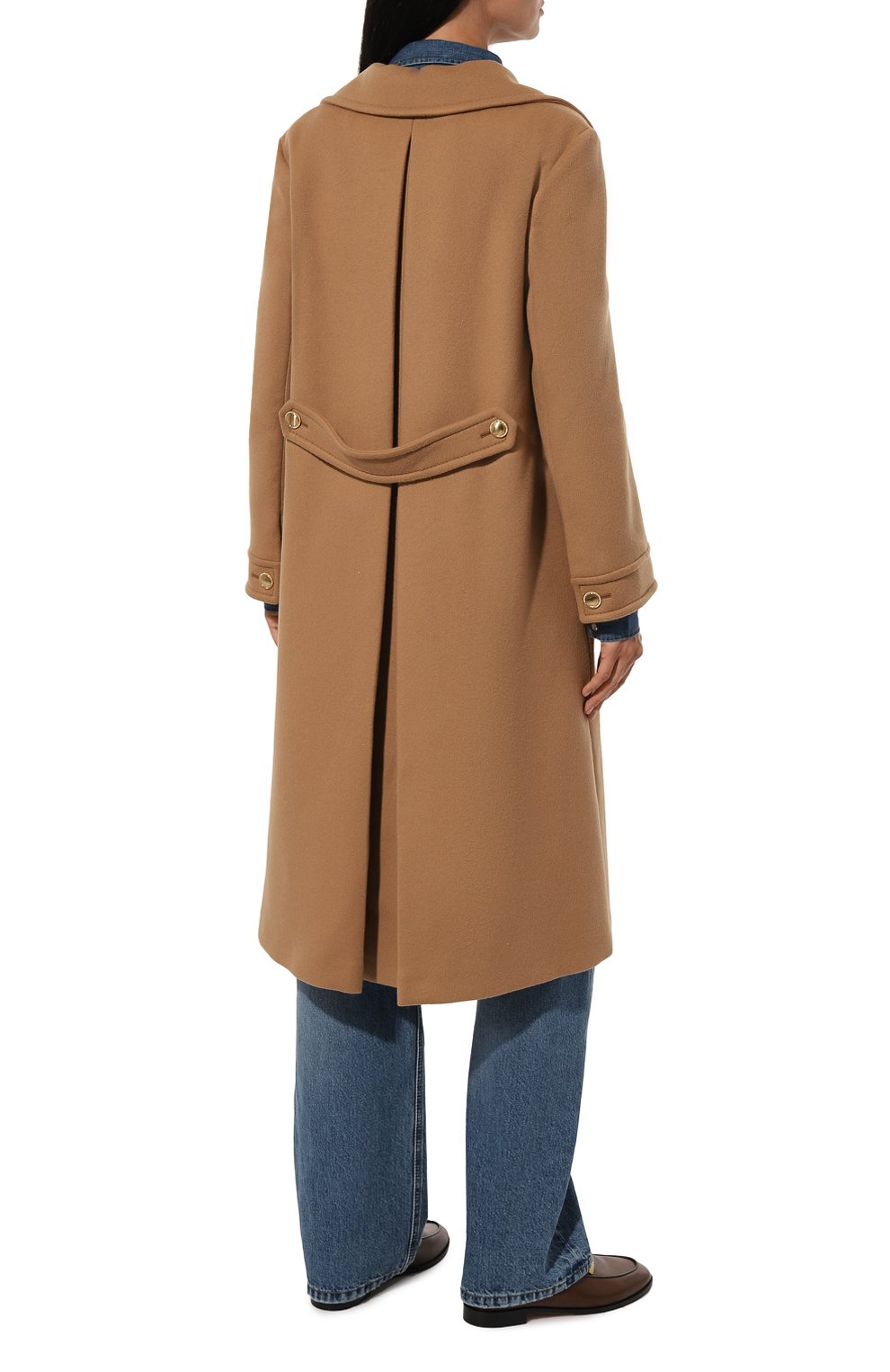 Шерстяное пальто GUCCI, арт. 717707/Z8A6F, фото 4