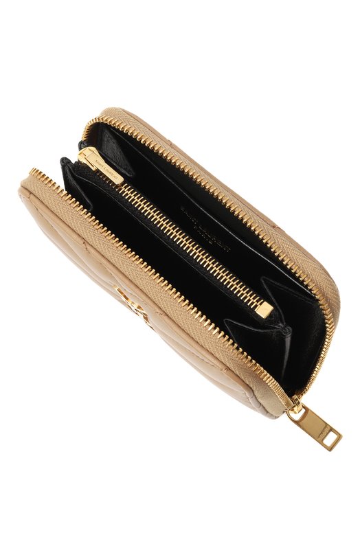 Кожаное портмоне Cassandre Saint Laurent 804479/AAA44 Бежевый  804479/AAA44 Фото 3