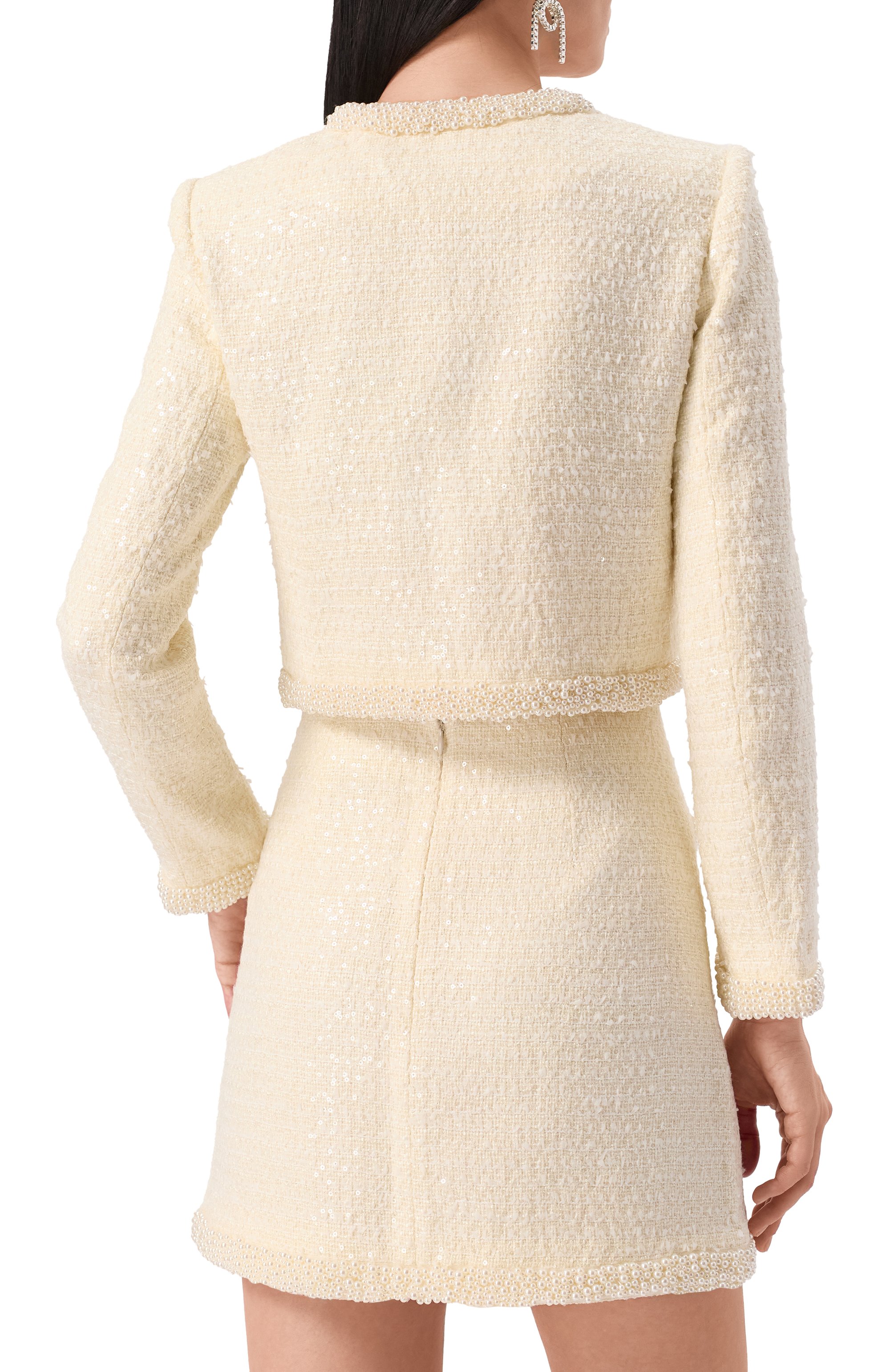 Твидовый жакет SELF-PORTRAIT, арт. RS25164JC, фото 4