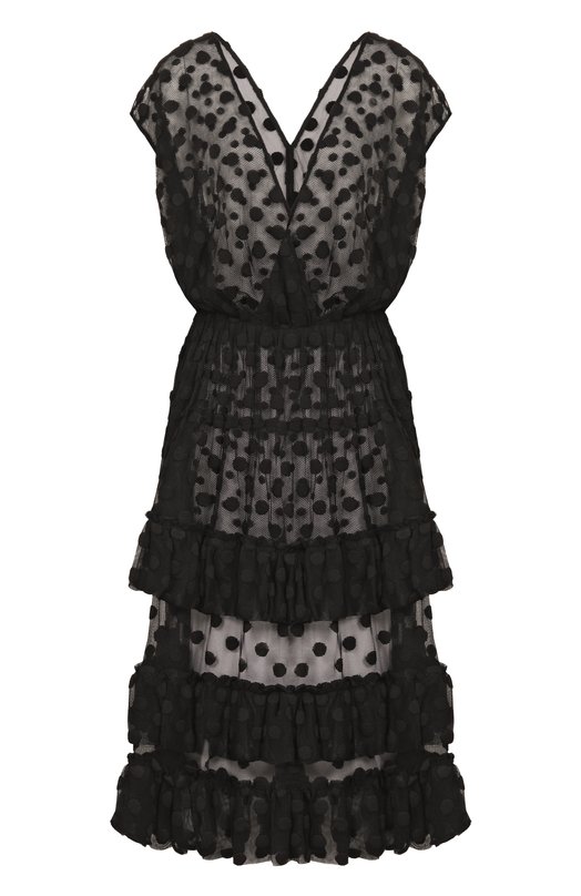 Хлопковое платье Dries Van Noten 011007/3291 Чёрный 011007/3291