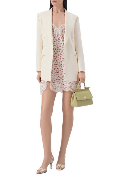 Платье из шелка и хлопка DOLCE & GABBANA, арт. F60E7T/IS10J, фото 2