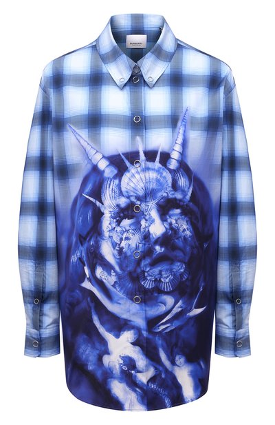 Женская хлопковая рубашка BURBERRY, арт. 4567831
