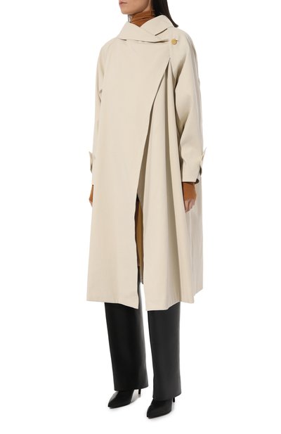 Хлопковый плащ LE17SEPTEMBRE, арт. LS2331CT001EIV, фото 3