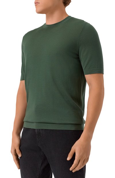 Шерстяной джемпер MVST темно-зеленого цвета по цене 131000 руб., арт. M0-M25.1MM.K402/44-60, фото 3 Шерстяной джемпер MVST, арт. M0-M25.1MM.K402/44-60, фото 3