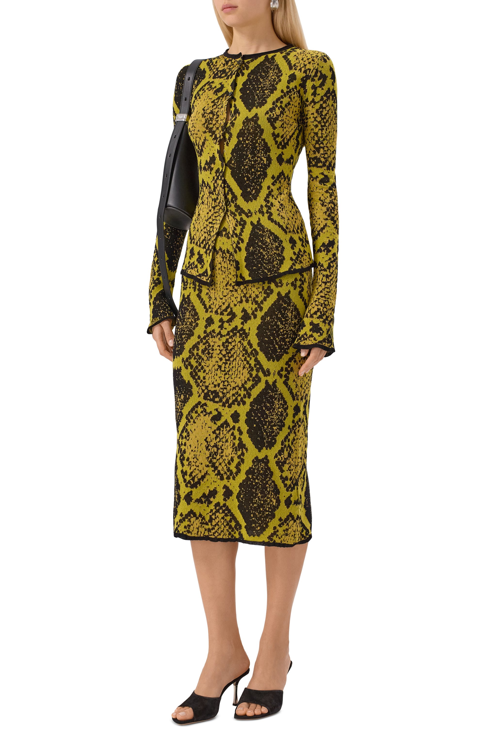 Юбка из вискозы и хлопка THE ATTICO, арт. 251WCS00283/KCC004AA, фото 2