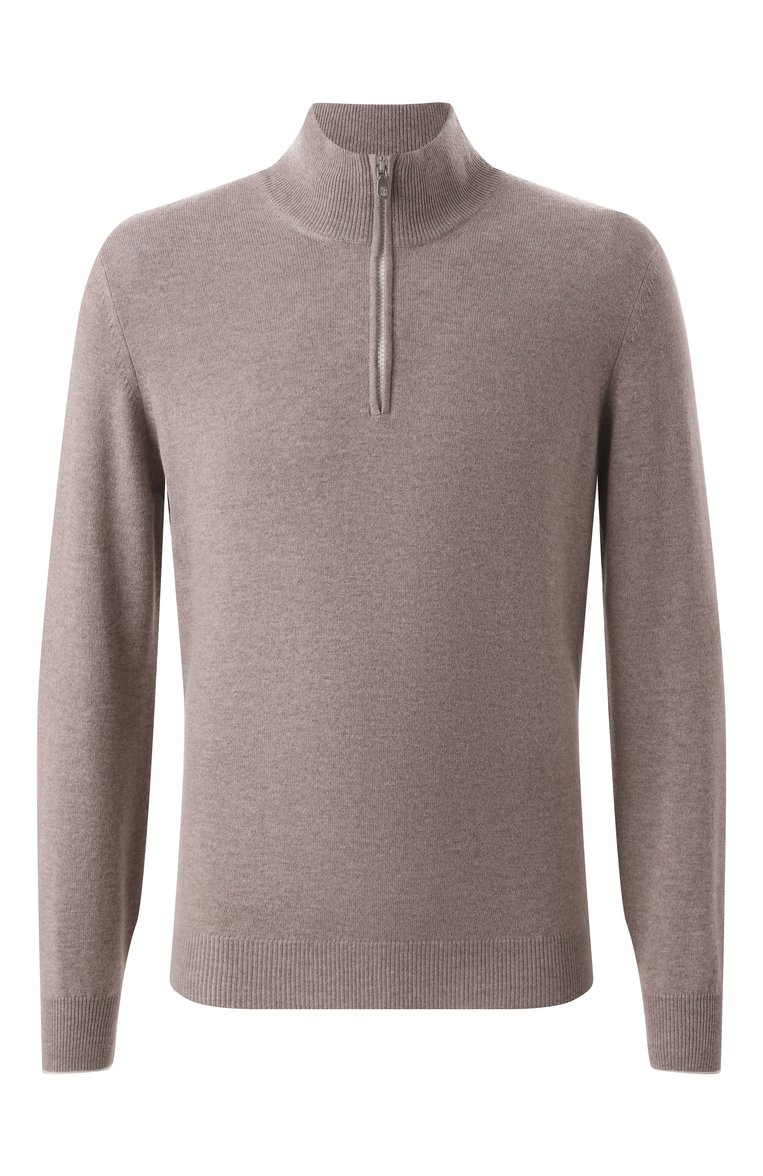 Мужской кашемировый джемпер BRUNELLO CUCINELLI коричневого цвета, арт. M2200124 | Фото 1 (Драгоценные камни: Проставлено; Материал сплава: Проставлено; Материал внешний: Кашемир, Шерсть; Длина (для топов): Стандартные; Рукава: Длинные; Вырез: Круглый; Стили: Кэжуэл; Мужское Кросс-КТ: Джемперы; Принт: Без принта)