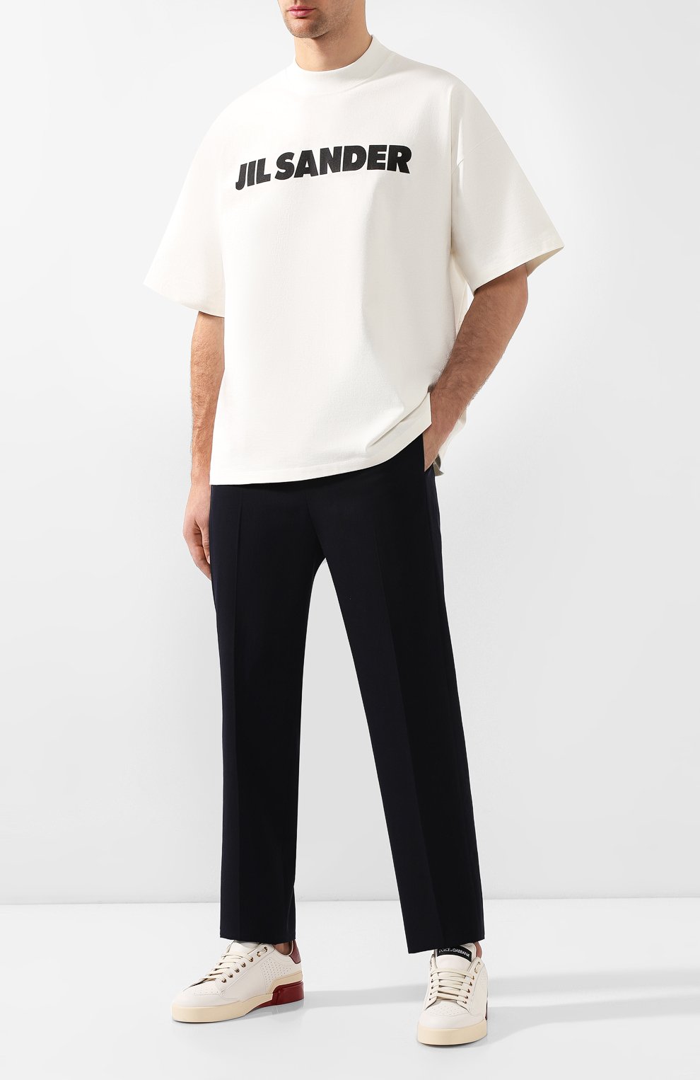 Хлопковая футболка JIL SANDER, арт. JSMP707020-MP248508, фото 2