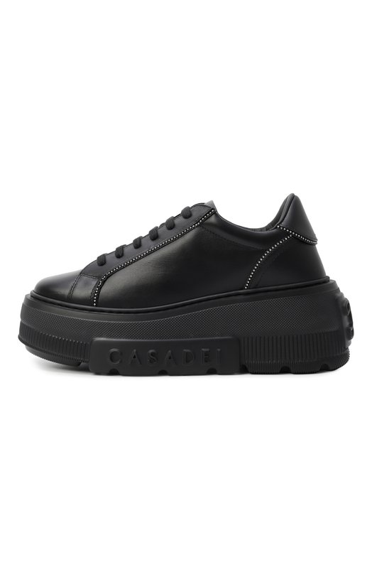 Кожаные кеды Nexus Casadei 2X076A070NSALEN Чёрный  2X076A070NSALEN Фото 4