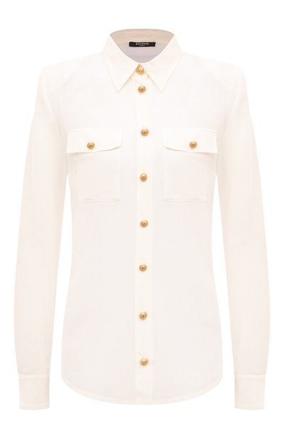 Женская шелковая рубашка BALMAIN, арт. AF1HS050SB66